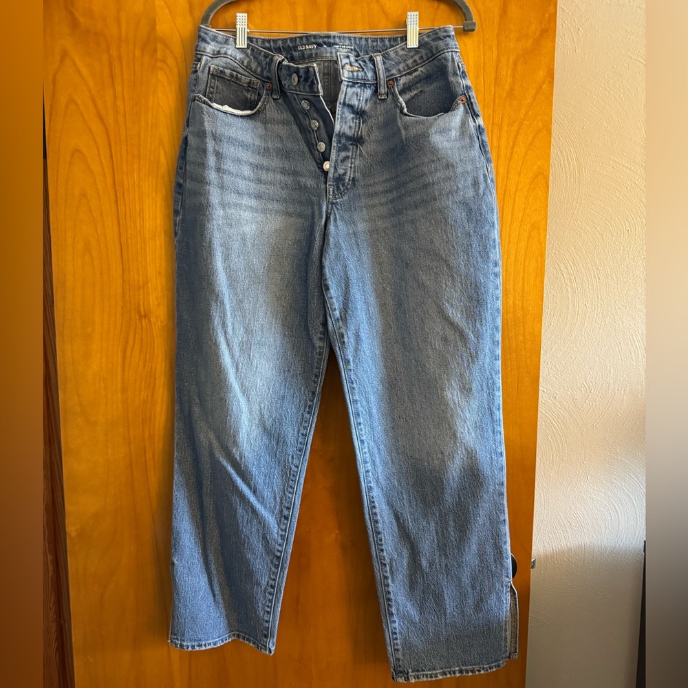 Old Navy size 12 high rise curve og loose denim